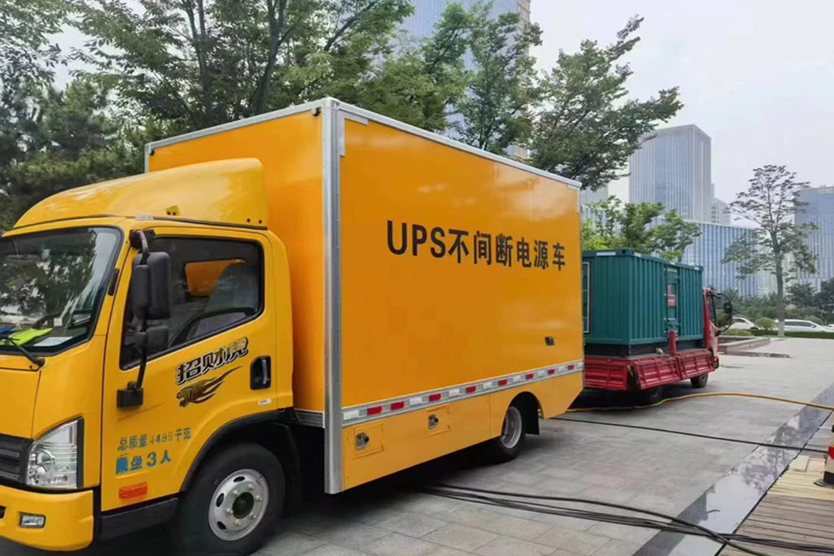 北票发电机租赁施工现场